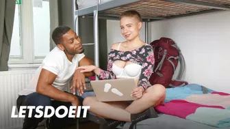 Perfect Girl Gabi Gold Gets Seduced And Fucked By Huge Black Cock - HORNY HOSTEL