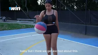 Playing outdoors on the sports field, my neighbor controls my remote control sex toy in public