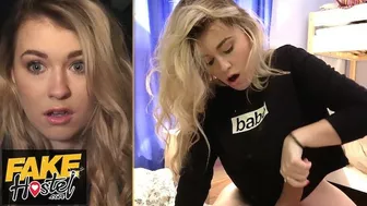 Fake Hostel - Pretty young backpacker with tight pink pussy FUCKS like she means it