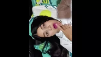 First Time On Business Trip But I'm Already Serving My Boss's Cock, Swallowing Cum