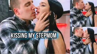Hot kitchen kisses with lecherous stepmother