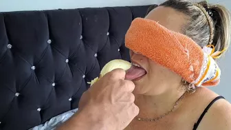 My horny stepson plays with me and makes me suck his dick