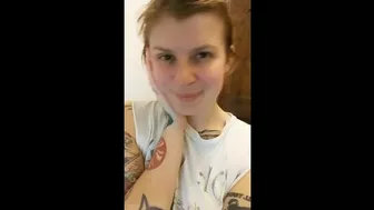 TATTOOED CUTIE SMILES AT YOU THEN FARTS ON YOUR FACE