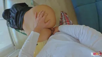 Stepmother Accidentally Sat on Stepson's Cock with Her Naked Pussy