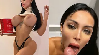 Sexy Big Natural Tits Brunette Fucking after Cinema - Lana Myers