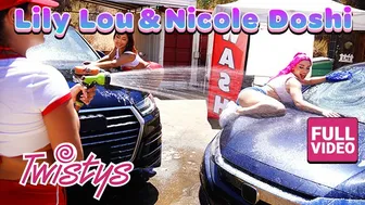 TWISTYS - Lily Lou Sticks Her Fingers Deep Inside Nicole Doshi Making Her Squirt All Over The Place
