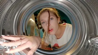 Typical Problems With Washing Machine - Girl loves feeling that dick deep in her pink wet pussy