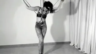 Kinktober day 17 - WET PANTS KINK: Tied up Holding her pee inside until she CAN'T ANYMORE