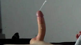 Big Lubed Cock Cums Twice - Huge Ruined Cumshot and Messy Fleshlight Orgasm