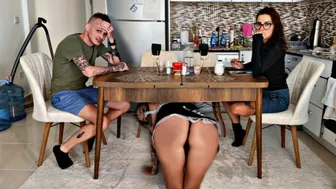 Fucked the housekeeper in front of his wife! Very HOT SLUT!