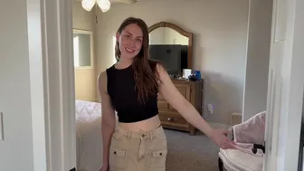 Had a friend over to watch me fuck and my pussy gets destroyed by a huge cock