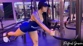 I took this hot girl I met at the gym to fuck hot at my house