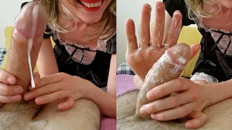 Ruined Orgasm | keep jerking off after he CUM TWICE| have fun with his MILKING cock - Sheila Moore