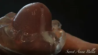 Close Up masturbating and teasing big cock with Fleshlight Quickshot, Ruined Orgasm