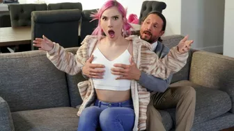 Step Granddaughter Jazmin Luv Gets Horny While Step Grandpa Rubs Her Perfect Body - NotMyGrandpa