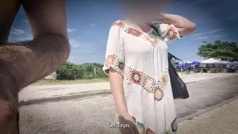 Fake agent invites married woman to photo shoot after beach and fucks her.