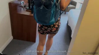 Hot stepmother and stepson share a hotel bed