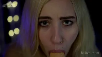 Very sensual ASMR and rough mouth fuck at the same time