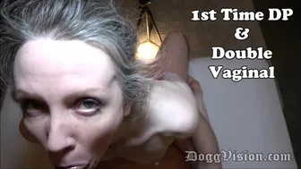 1st Time DP and Double Vaginal for Skinny MILF
