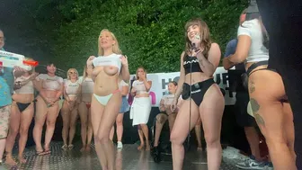 Bang! Wet T-Shirt Contest at PornCrush Pool Party with Blake Blossom, Summer Vixen, Rissa May