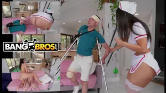 BANGBROS - Johnny Love Hijacks His Ailing Father's Curvy Latin Nurse Violet Myers