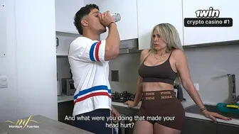 My stepmother gives me Viagra to get a hard-on so I can ride her - Monique Fuentes