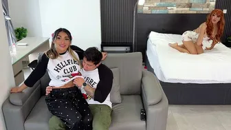 Cheating while watching Stranger Things! He fucked her girlfriend and sister-in-law. BOTH CREAMPIED!