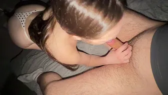 A hot student with a tight pink pussy gets a powerful orgasm and an unforgettable cumshot