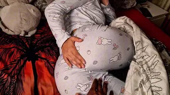 Stepfather tired of arguing with his wife comes to visit me in my room and we end up playing forbidden games fills my ass with cum