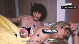 A stepmother ends up being fucked by her stepson while sharing a hotel bed - Monique Fuentes & Jordy Fabian