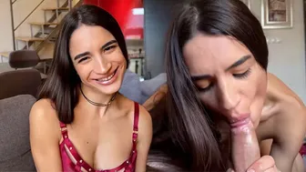French Candie Luciani eats all my cock and I break her beautiful wet pussy