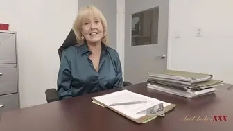 Aunt Judy's XXX - Your Job Interview with Busty Boss GILF Desiree Eden takes an Inappropriate Turn