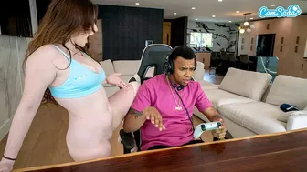 She Won’t Let Him Play: Big Ass Step Sis Destroys Step Bro Game With Her BBC Addiction