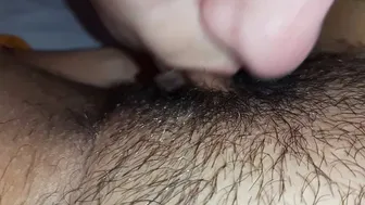 My girlfriend woke me up by kissing, licking, and sucking my hairy pussy – Lesbian_illusion