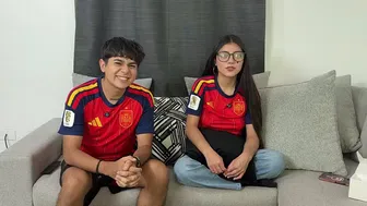 CELEBRATING WITH MY BOYFRIEND THE FINAL OF THE WORLD CUP