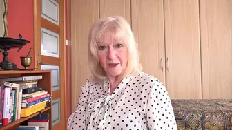 Aunt Judy's - Your 69yo Busty GILF Stepmom Louise Catches You Watching Mature Porn
