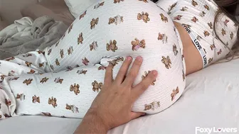 [POV] Cute Girlfriend in Pajamas - FAT PUSSY LIPS GRIP my THICK COCK then CUM ON ASS 4K