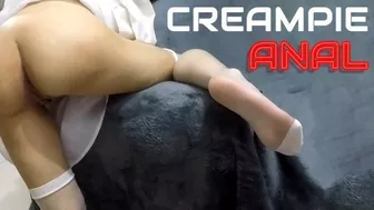 Hardcore anal creampie fuck - I fucked the petite girl ass
