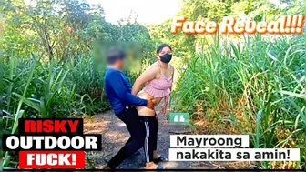 Risky outdoor sex, Pinay viral video quick fuck sa labas, may nanonood pala sa amin