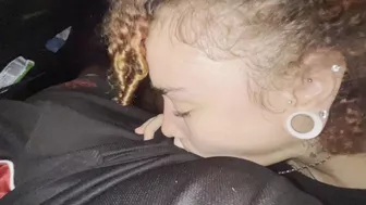 POV Spontaneous BJ at the carwash